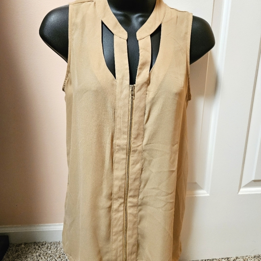 VENUS Cut Out Tunic Chiffon Top